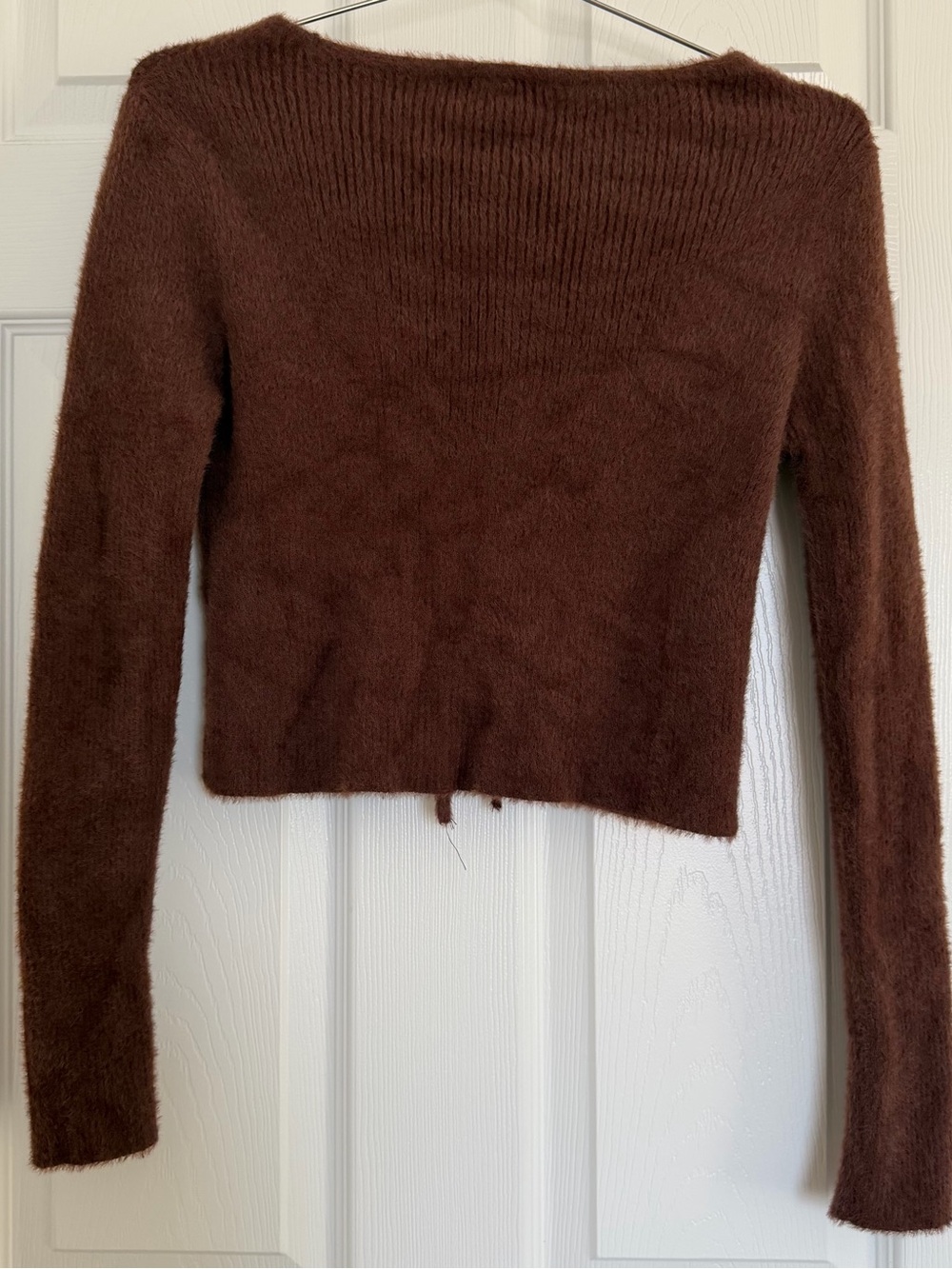 Urban Outfitters Noori Fluffy Tie-Front Top - Picture 5 of 7